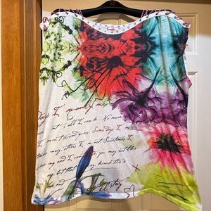 Joe Browns Vibrant Floral Script Tee